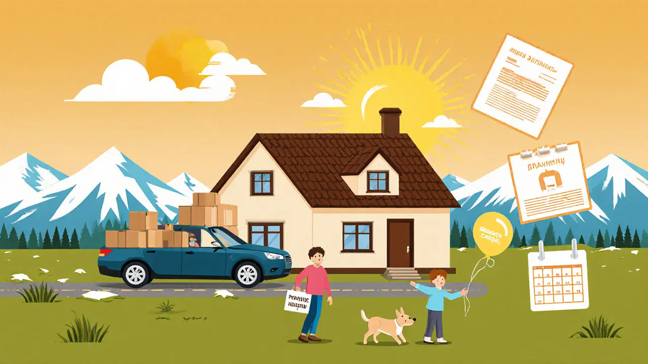 Семья переезжает в дом на земле ИЖС в Якутии с символами ипотеки