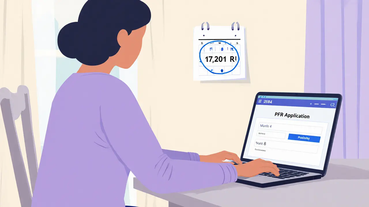 Мама подает заявление на ежемесячные выплаты из маткапитала за ребенка в возрасте 4 месяцев.