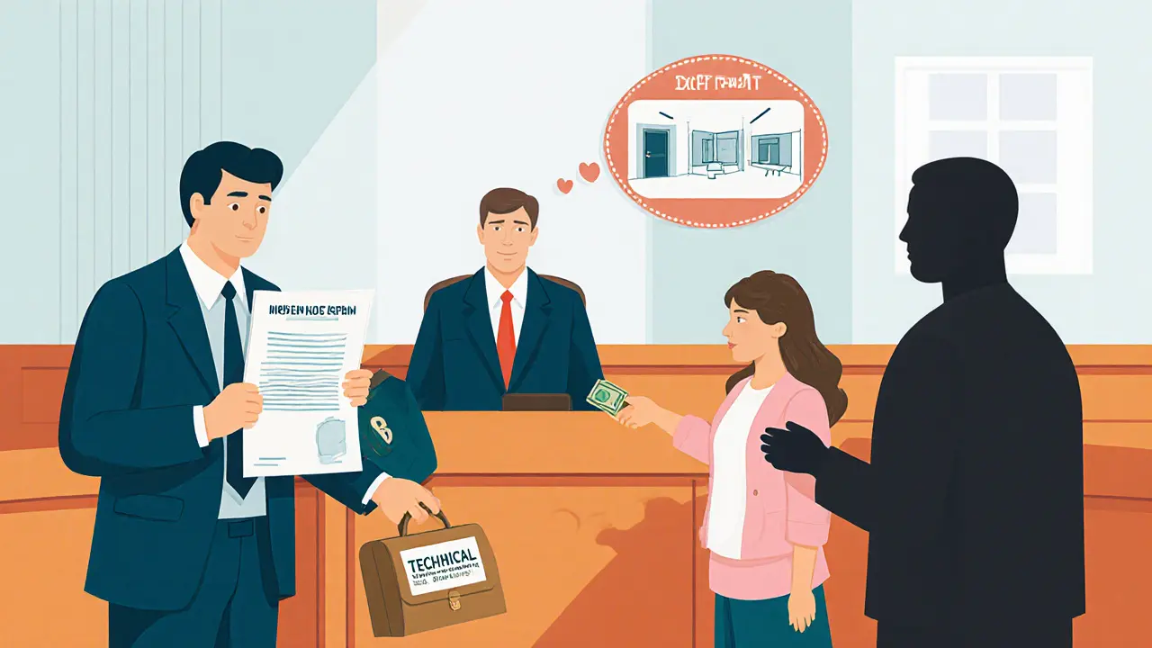 Судебное заседание: юрист представляет техпаспорт изолированной комнаты, семья в тревоге.