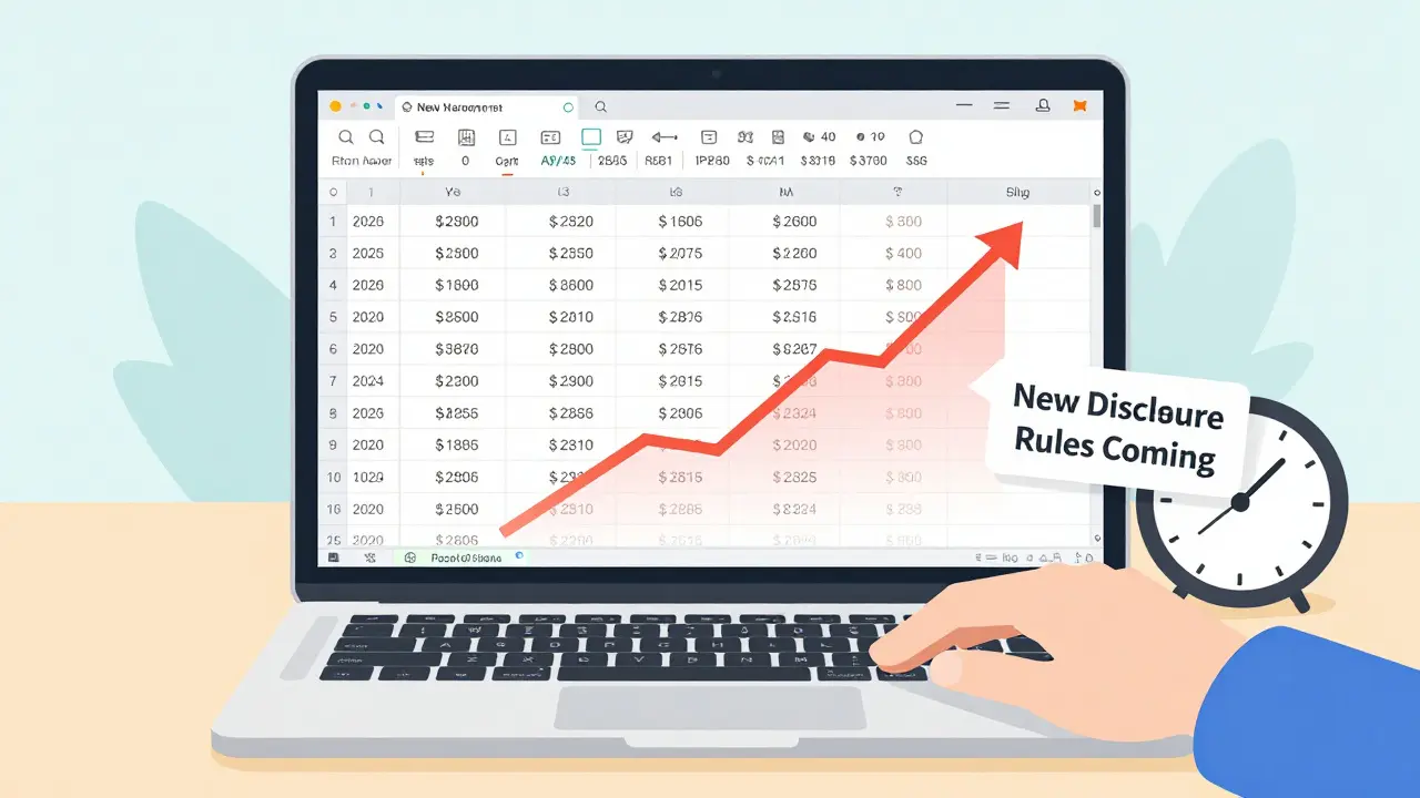 Человек работает с таблицей Excel, где видны ежегодные расходы по ипотеке и инфляция.