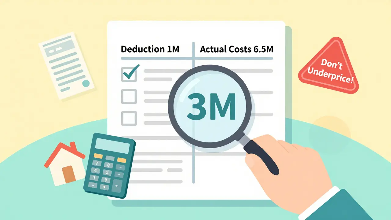 Человек сравнивает вычет в 1 млн и реальные расходы на покупку квартиры, выбор сделан в пользу вычета