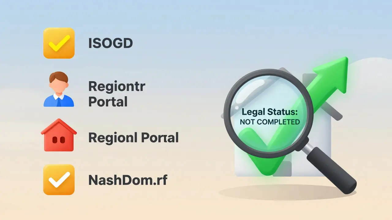 Пять способов проверки разрешения на ввод дома в эксплуатацию как цветные иконки вокруг зеленой галочки.