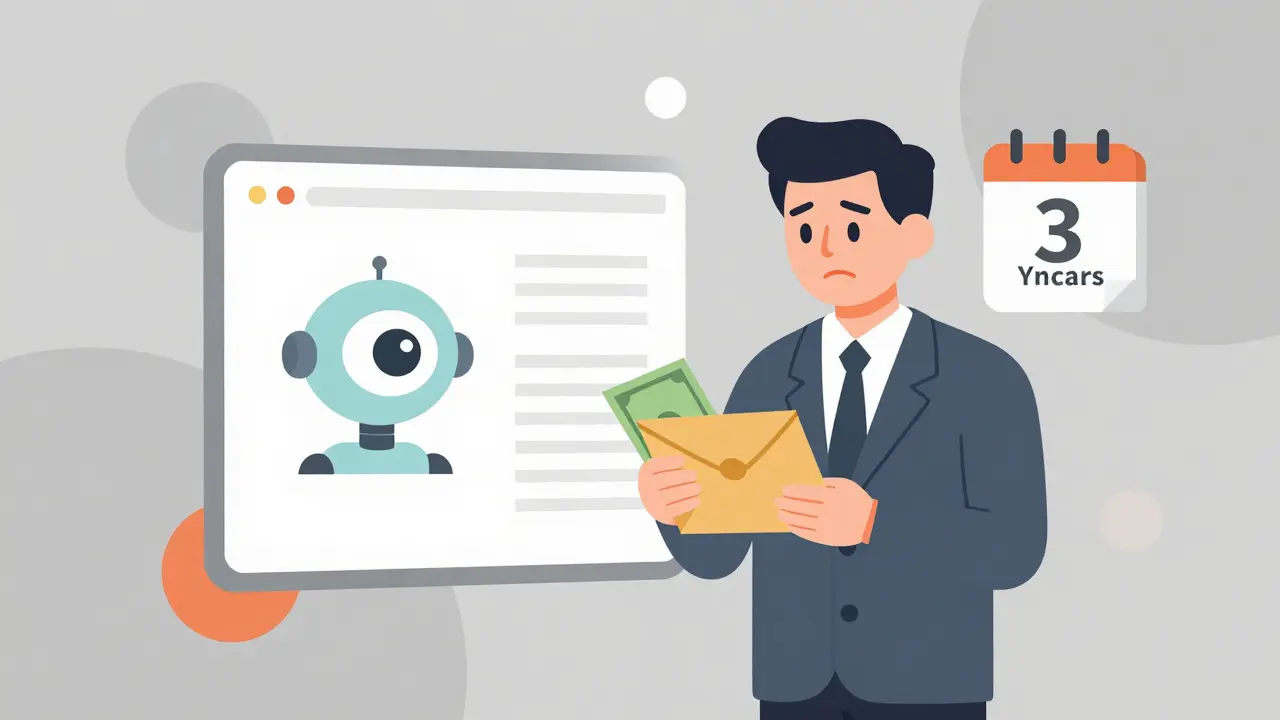 Робот сканирует объявления о сдаче квартиры, а владелец держит наличные.