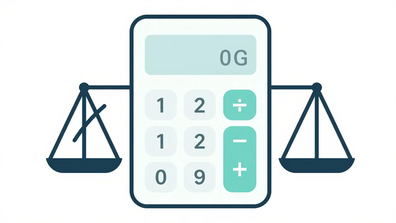 Калькулятор показывает личные средства с ограничением вычета.