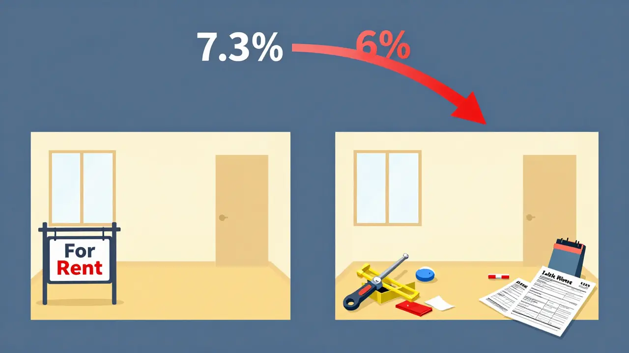 Разделённая квартира: с одной стороны — пустая, с другой — с ремонтом и счетами, показывающая скрытые затраты.
