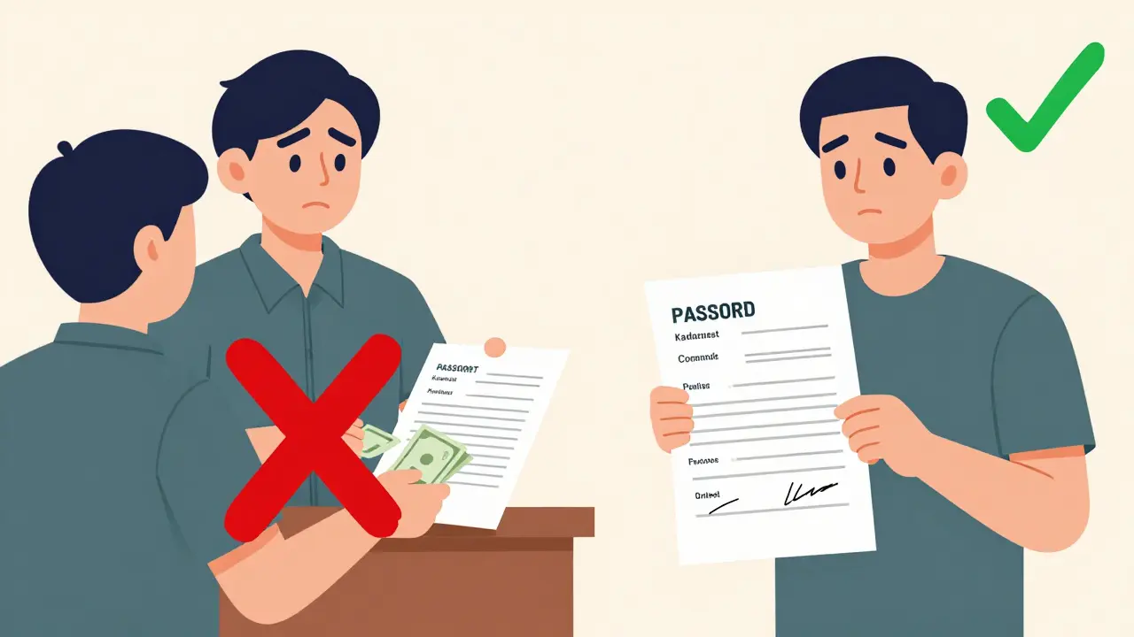 Сравнение неправильной и правильной передачи задатка за квартиру.