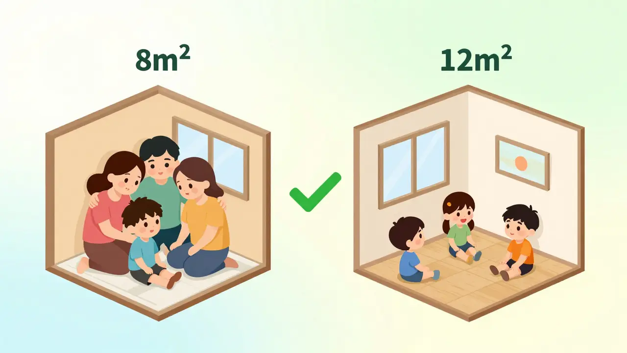 Сравнение тесной и просторной комнаты после использования материнского капитала.