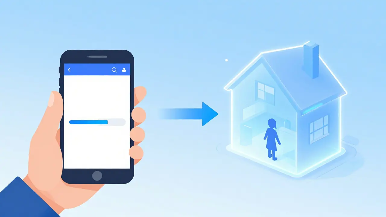 Родитель регистрирует долю ребенка через смартфон
